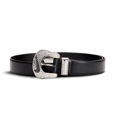 3Piece Silver Buckle Belts(BLACK×NICKEL) TORY LEATHER 